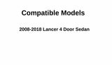 Heated Back Window Back Glass Compatible with Mitsubishi Lancer 4 Door Sedan 2008-2018 Models