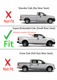 Passenger Right Side Rear Access Door Quarter Window Quarter Glass Compatible with Ford F150 2 Door Super Cab 2004-2014 Models