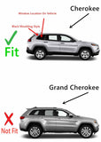 OE Black Moulding Style Privacy Passenger Right Side Quarter Window Glass Compatible with Jeep Cherokee 2014-2018 Models (Not For Grand Cherokee)