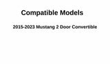 OE Passenger Right Side Quarter Window Quarter Glass Compatible with Ford Mustang 2 Door Convertible 2015-2023 Models