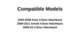 Driver Left Side Quarter Window Door Glass Compatible with Chevrolet Aveo/Cheverolet Aveo5/Pontiac G3 4 Door Hatchback 2004-2011 Models