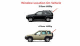 Heated Back Tailgate Window Back Glass Clear Color Compatible with Land Rover Freelander 2000-2005 Models