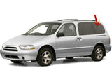 Movable Driver Left Side Quarter Glass Window Compatible with Mercury Villager/Nissan Quest Mini Van 1999-2002 Models