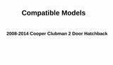 Back Window Back Glass Passenger Right Side Compatible with Mini Cooper Clubman 2 Door Hatchback 2008-2014 Models