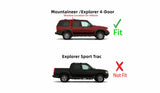 Passenger Right Side Rear Vent Window Vent Glass Compatible with Ford Explorer 1991-2001 / Mercury Mountaineer 1997-2001 4-Door Models