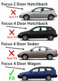 Driver Left Side Quarter Glass Window Compatible with Ford Focus 4 Door Wagon 2000-2007 Models