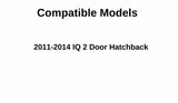 Heated Back Window Back Glass Compatible with Scion IQ 2 Door Hatchback 2011-2014 Models