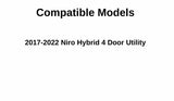 Heated Back Tailgate Window Back Glass Compatible with Kia Niro Hybrid 2017-2022 Models