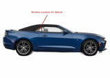 Tempered Passenger Right Side Quarter Window Quarter Glass Compatible with Chevrolet Camaro 2 Door Convertible 2016-2024 Models (Not for Coupe Models)