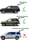 Driver Left Side Front Door Window Door Glass Compatible with Nissan Pathfinder/Infiniti QX4 1996-2004 Models (Not For Pathfinder Armada)