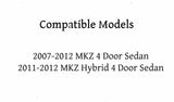 Driver Left Side Rear Vent Window Vent Glass Compatible with Lincoln MKZ 4 Door Sedan 2007-2012 Models