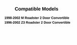 Passenger Right Side Door Window Door Glass Compatible with BMW Z3 2 Door Convertible 1996-2002 Models