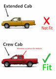 Driver Left Side Rear Door Window Door Glass Compatible with Nissan Frontier Pickup 4 Door Crew 2000-2004 Models