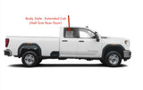 Passenger Right Side Rear Door Window Door Glass Compatible with Chevrolet Silverado 2500/3500 2020-2026 GMC Sierra 2500/3500 2020-2026 4-Door Extended Cab Pickup (Half Size Rear Door) Models