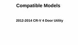 Heated Back Tailgate Window Back Glass Compatible with Honda CR-V 2012-2014 Models