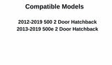 Heated Back Window Back Glass Compatible with Fiat 500 500e 2 Door Hatchback 2012-2019 Models