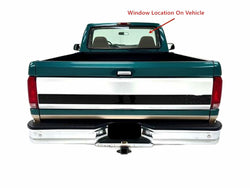 Back Window Back Glass Compatible with Ford F-Super Duty F350 F450 1980-1997 / F600 F700 F800 1980-1999 Models