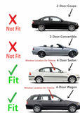 Passenger Right Side Front Door Window Door Glass Compatible with BMW 323i 328i 1999-2000 4 Door Models/ 325i 325xi 330i 330xi 2001-2005 4 Door Models