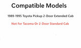 Back Window Back Glass Stationary Compatible with Toyota Pickup 2 Door Extended Cab 1989-1995 Models