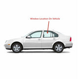 Driver Left Side Rear Door Window Door Glass Compatible with Volkswagen Jetta 2000-2005 / Jetta New 1999 4 Door Sedan Models (Not For Wgaon Or 2005 New Jetta)