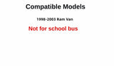 Front Windshield Rubber Molding Compatible with Dodge Ram Van (1500, 2500, and 3500) 1998-2003 Models