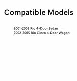 Passenger Right Side Front Door Window Door Glass Compatible with Kia Rio / Rio Cinco 2001-2005 Models