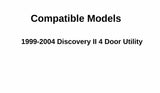 Passenger Right Side Rear Door Window Door Glass Compatible with Land Rover Discovery II 1999-2004 Models