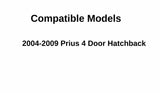 Heated Rear Lower Back Window Back Glass Compatible with Toyota Prius 4 Door Hatchback 2004-2009 Models