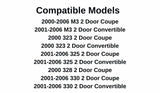 Passenger Right Side Door Window Door Glass Compatible with BMW M3 323ci 325ci 328ci 330ci 2 Door Coupe/Convertible 2000-2006 Models