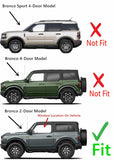 OEM Tempered Driver Left Side Door Window Door Glass Compatible with Ford Bronco 2021-2026 2-Door Models (Not For 4-Door Models)