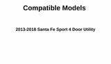 Heated Back Window Back Glass Compatible With Hyundai Santa Fe Sport 2013-2018 Models