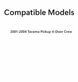 Passenger Right Side Rear Door Window Door Glass Compatible with Toyota Tacoma Pickup 4 Door Crew Cab 2001-2004