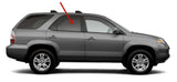 Passenger Right Side Rear Door Window Door Glass Compatible with Acura MDX 2001-2006 Models