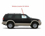 Passenger Right Side Front Door Window Door Glass Compatible with Mitsubishi Montero 2001-2006 Models