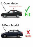 Driver Left Side Door Window Door Glass Compatible with Hyundai Accent/Dodge Verna 2 Door Hatchback 2000-2006 Models