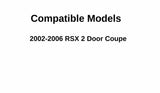 Driver Left Side Door Window Door Glass Compatible with Acura RSX 2 Door Coupe 2002-2006 Models