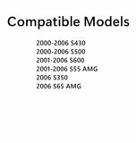 Laminated Driver Left Side Rear Door Window Door Glass Compatible with Mercedes Benz S430 / S500 / S600 / S55AMG / S65AMG / S350 2000-2006 Models