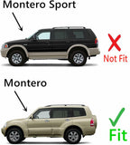 Driver Left Side Front Door Window Door Glass Compatible with Mitsubishi Montero 2001-2006 Models