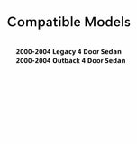Driver Left Side Rear Door Window Door Glass Compatible with Subaru Legacy / Outback 4 Door Sedan 2000-2004 Models