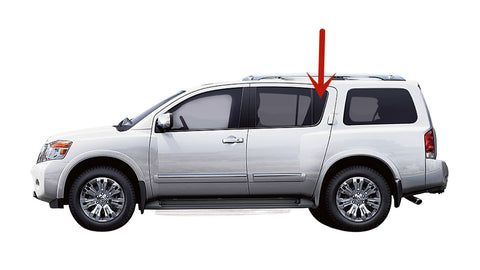Driver Left Side Rear Vent Window Vent Glass Compatible with Infiniti QX56 2004-2010 Models