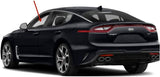 Tempered Driver Left Side Front Door Window Door Glass Compatible with Kia Stinger 2018-2023 Models