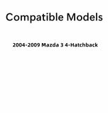 Passenger Right Side Rear Door Window Door Glass Compatible with Mazda 3 2004-2009 4 Door Hatchback Models