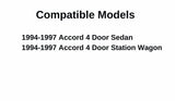 Driver Left Side Front Door Window Door Glass Compatible with Honda Accord 4 Door Sedan/Wagon 1994-1997 Models