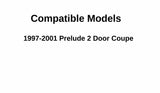 Driver Left Side Door Window Door Glass Compatible with Honda Prelude 2 Door Coupe 1997-2001 Models