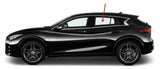 Driver Left Side Rear Door Window Door Glass Compatible with Infiniti QX30 2017-2019 Models