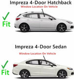 Passenger Right Side Front Door Window Door Glass Compatible with Subaru Impreza 2017-2023 Models