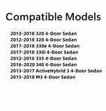 Passenger Right Side Rear Door Window Door Glass Compatible with BMW ActiveHybrid 3 & 320i & 328i & 328d & 330i & 330e & 335i & 340i 2012-2020 / M3 2015-2018 4 Door Sedan Models