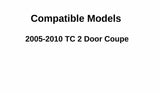 Driver Left Side Door Window Door Glass Compatible with Scion TC 2 Door Coupe 2005-2010 Models