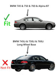 Laminated Passenger Right Side Rear Door Window Glass Compatible with BMW 745i 750i 760i / Alpina B7 2002-2008 Models (Not For 745Li 750Li 760Li Long Wheel Base)