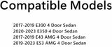 Passenger Right Side Rear Door Window Door Glass Compatible with Mercedes Benz E300 E43AMG 2017-2019 / E350 2020-2023 / E53AMG 2019-2023 4 Door Sedan Models